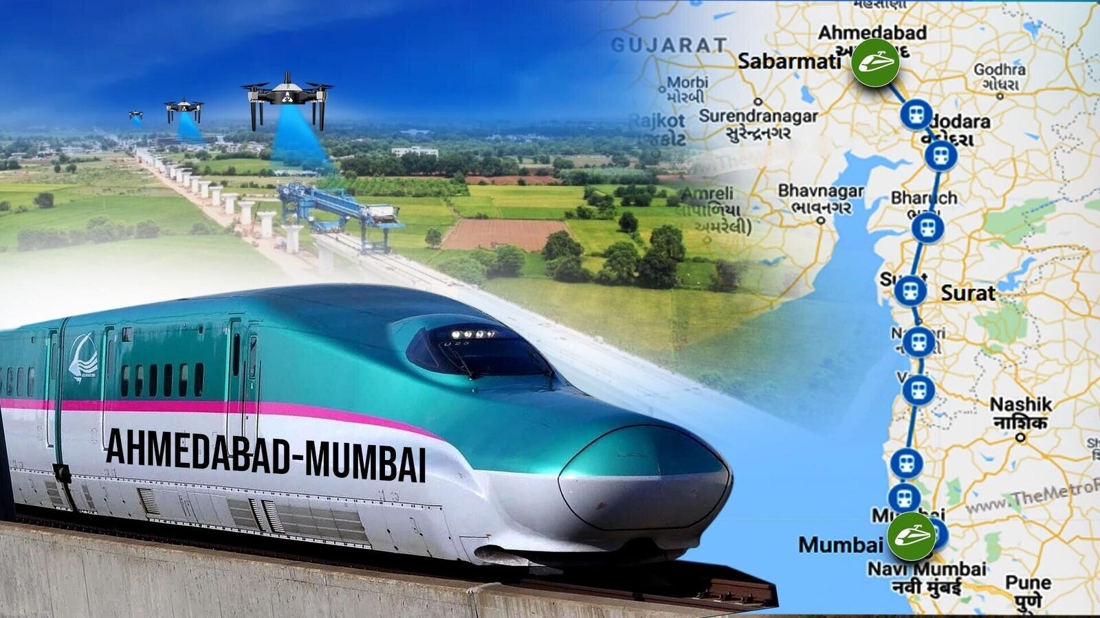 Mumbai-Ahmedabad Bullet Train Status
